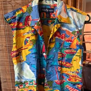 Ralph Lauren vintage sleeveless shirt size 6